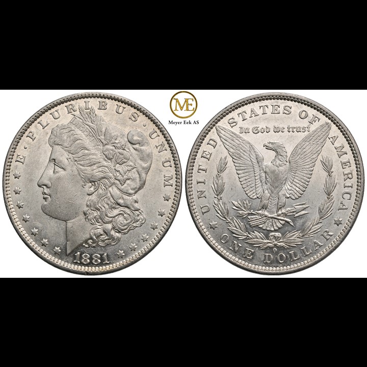 Morgan dollar 1881 o. Kv.0/01