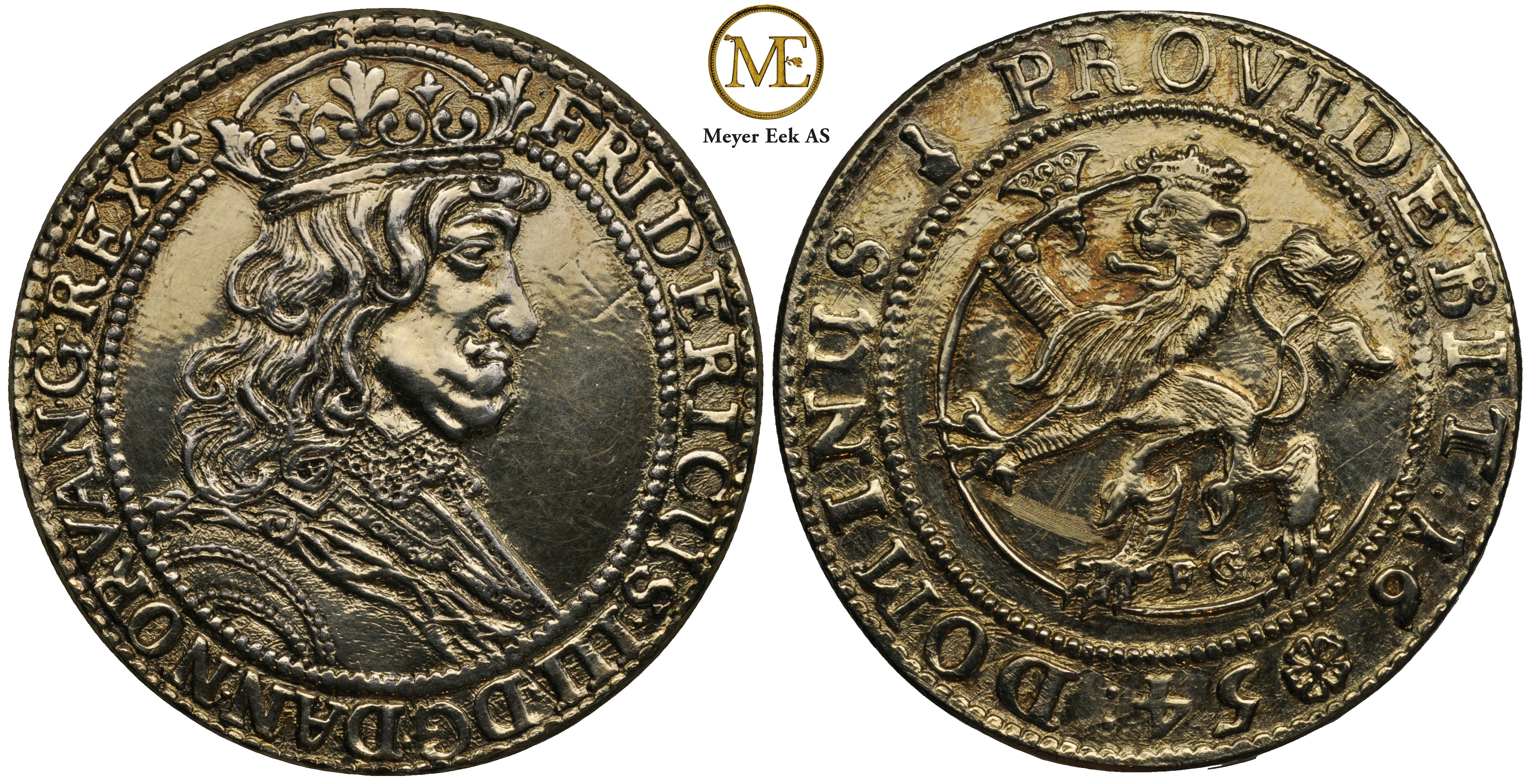 Speciedaler 1654 Frederik III. Forgylt eksemplar
