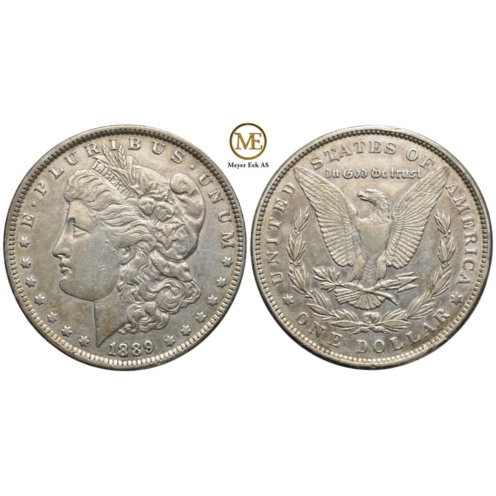 Morgan dollar 1889. Kv.1+/01