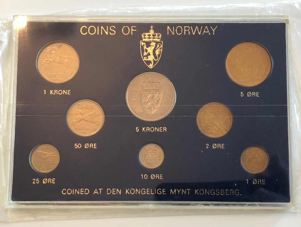 Myntsett 1968 HP. Kv.0