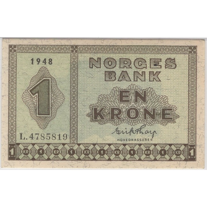 1 krone 1948 L.4785819 66 EPQ. Kv.0