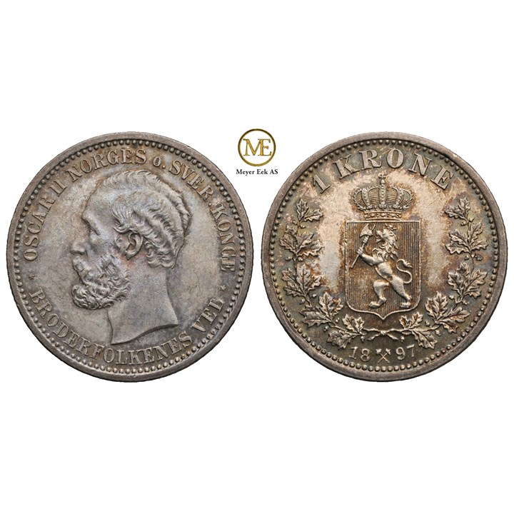 1 krone 1897 Oscar II. Kv.0