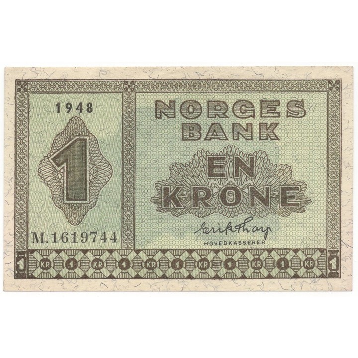 1 krone 1948 M.1619744. Kv.0/01