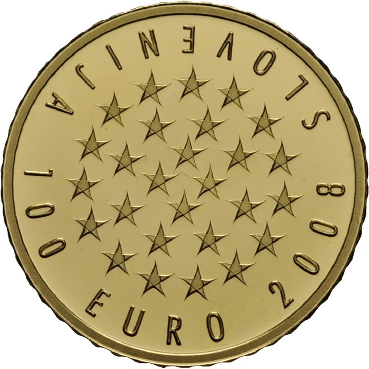 100 euro 2008 Slovenia 7gr. Proof