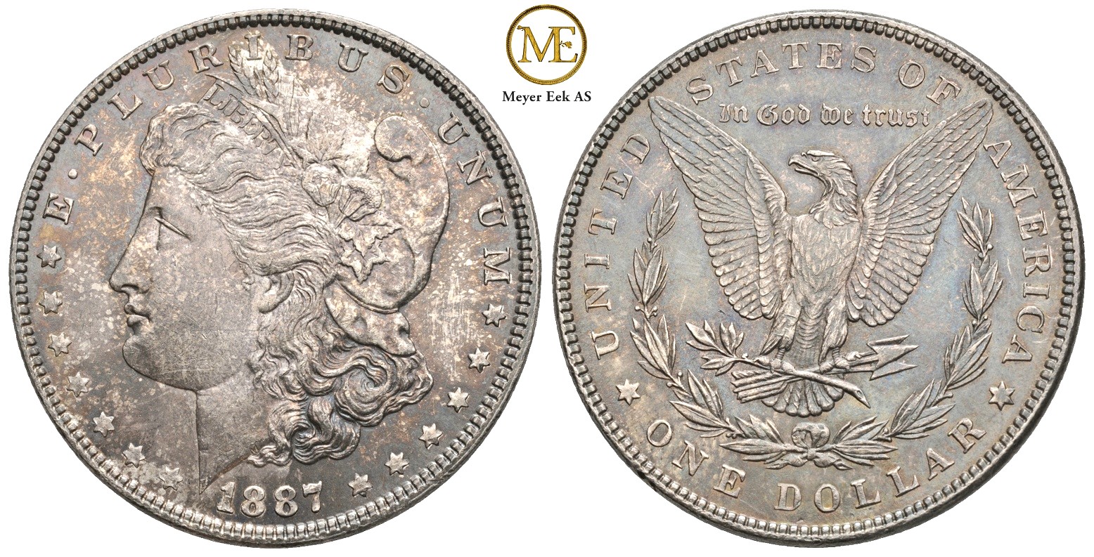Morgan dollar 1887. Kv.0/01