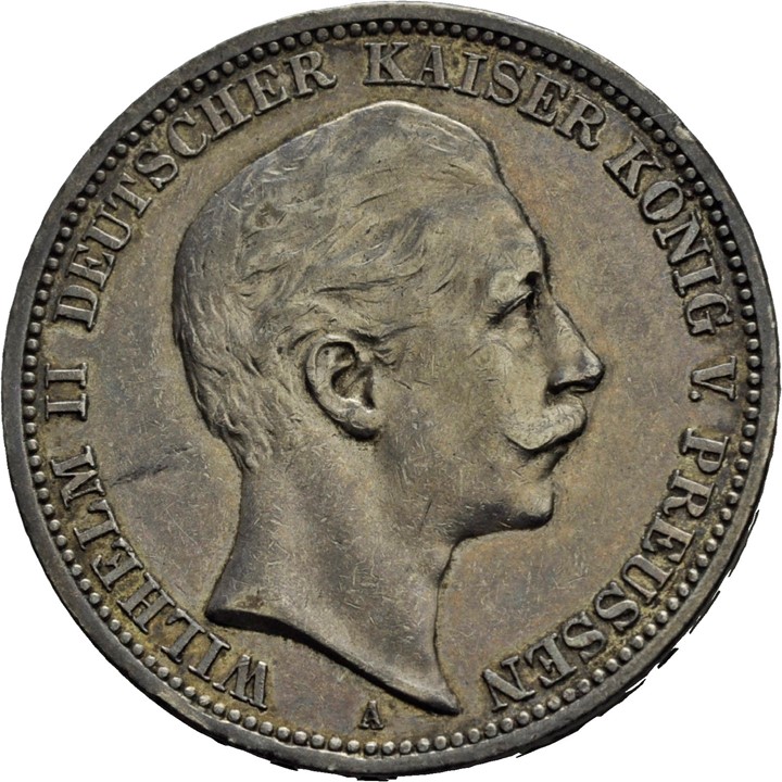 3 mark 1908 Wilhelm II 