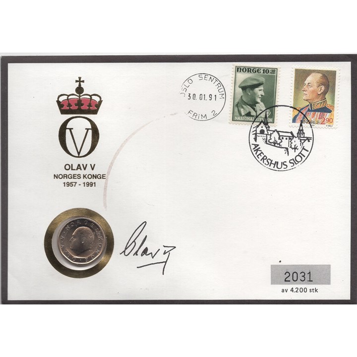 Myntbrev Nr 002 Kong Olav V D d myntbrev-nr-002-kong-olav-v-d-d