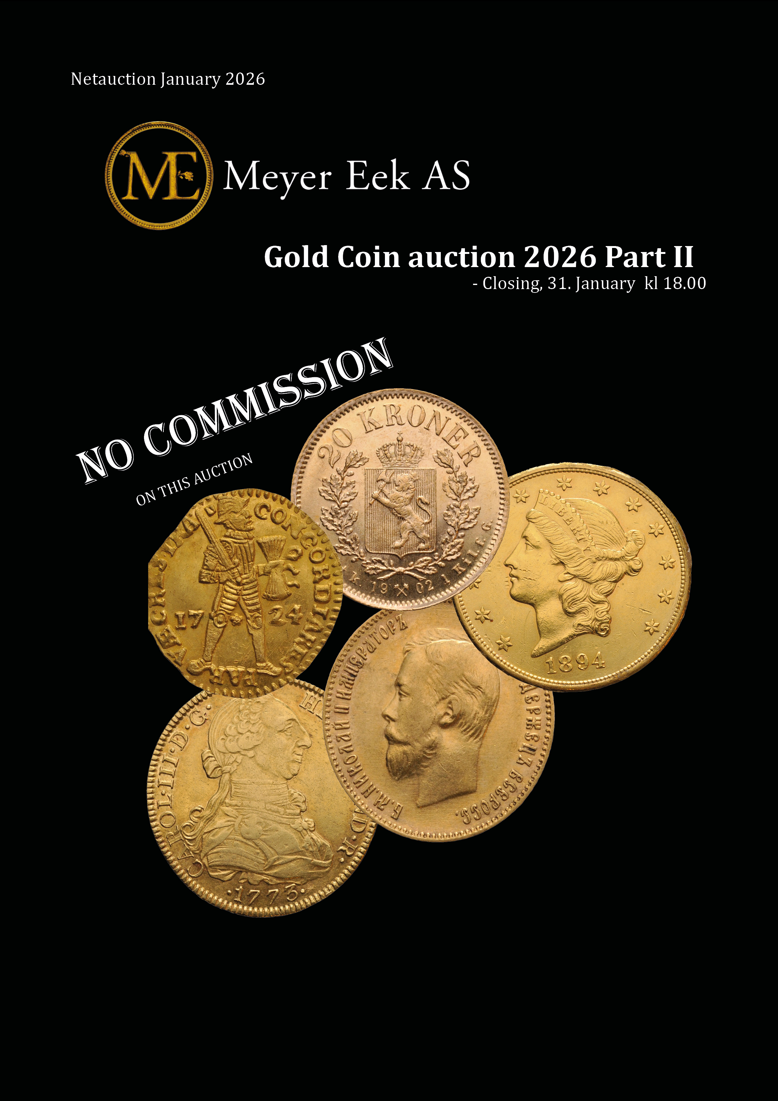 Forside Nettauksjon Gold Auction Part II 31.01.26
