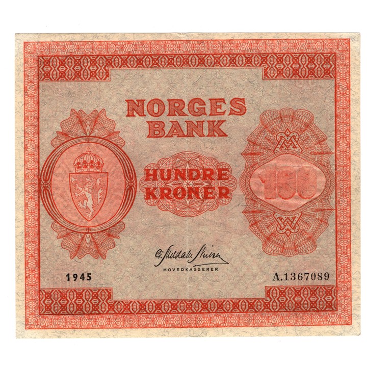 100 kroner 1945 A.