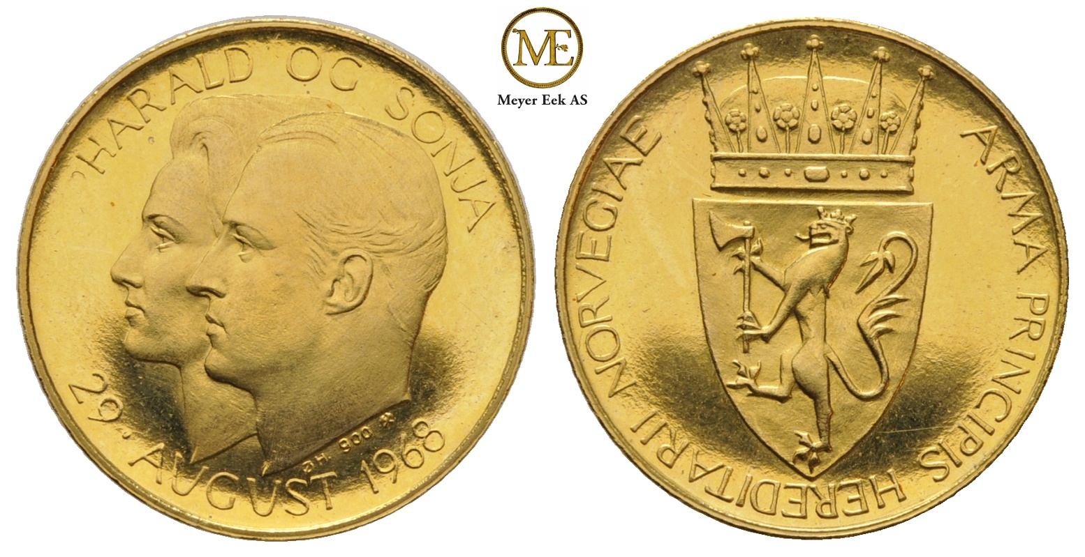 Sonja og Harald. Gullmedalje 1968