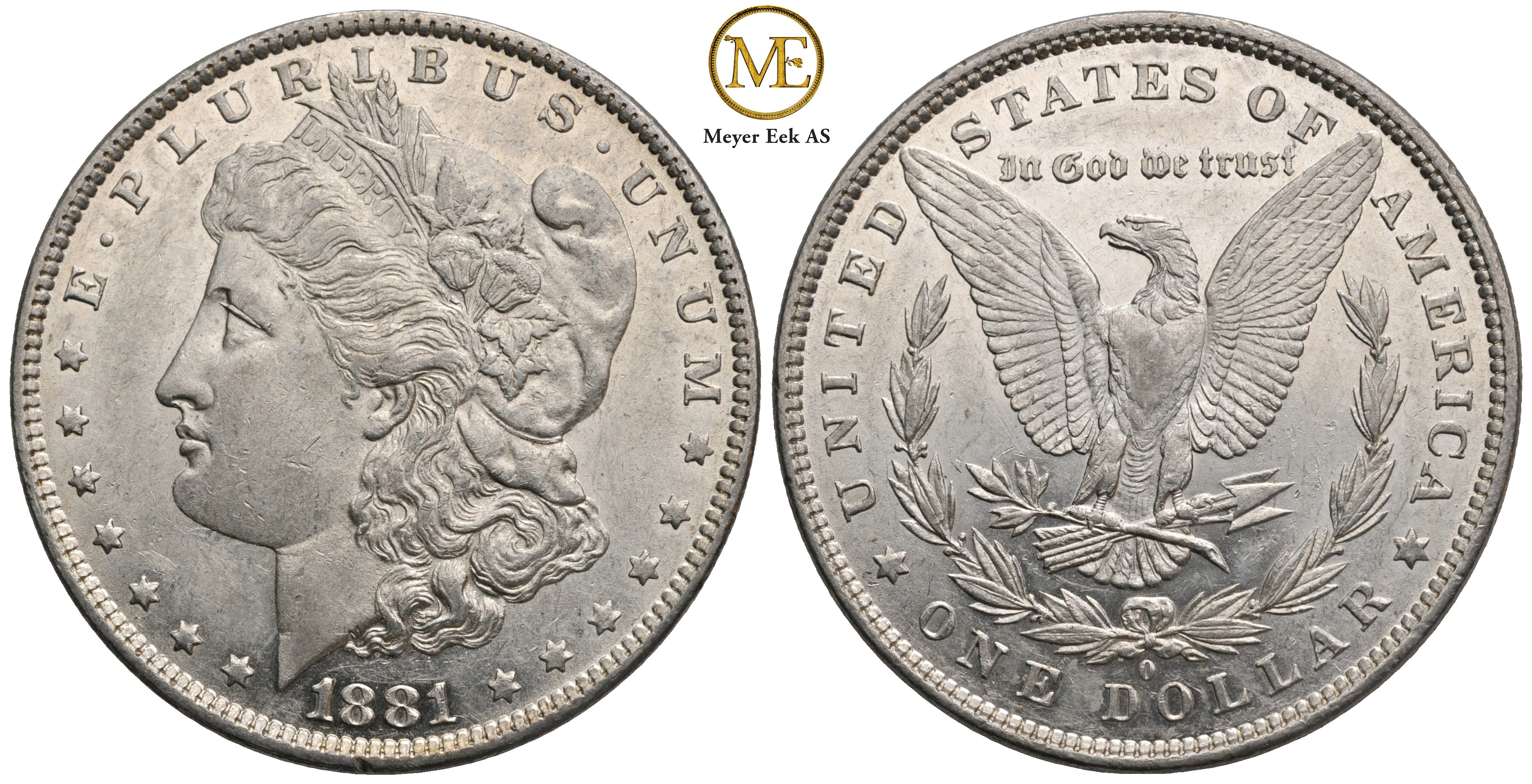 Morgan dollar 1881 o. Kv.0/01