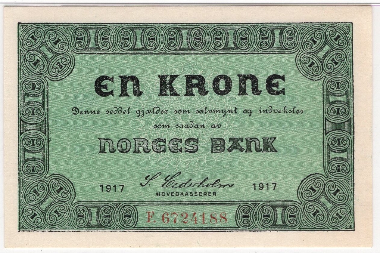 1 krone 1917 F.6724188. 66 EPQ hos PMG