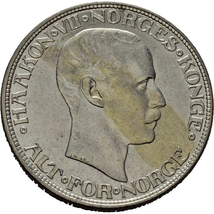 2 kroner 1917 Haakon VII. Kv.0/01