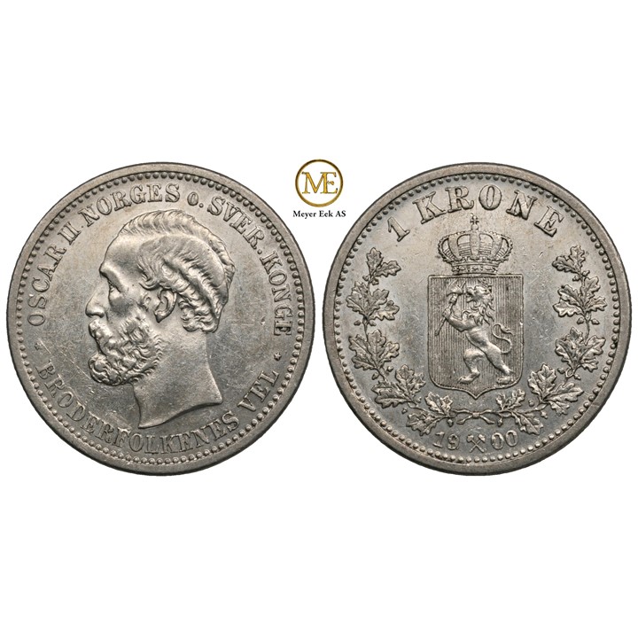 1 krone 1900 Oscar II. Kv.0/01