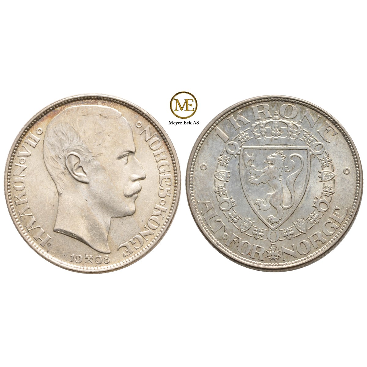 1 Krone 1908 U p Haakon VII Kv 0 1-krone-1908-u-p-haakon-vii-kv-0