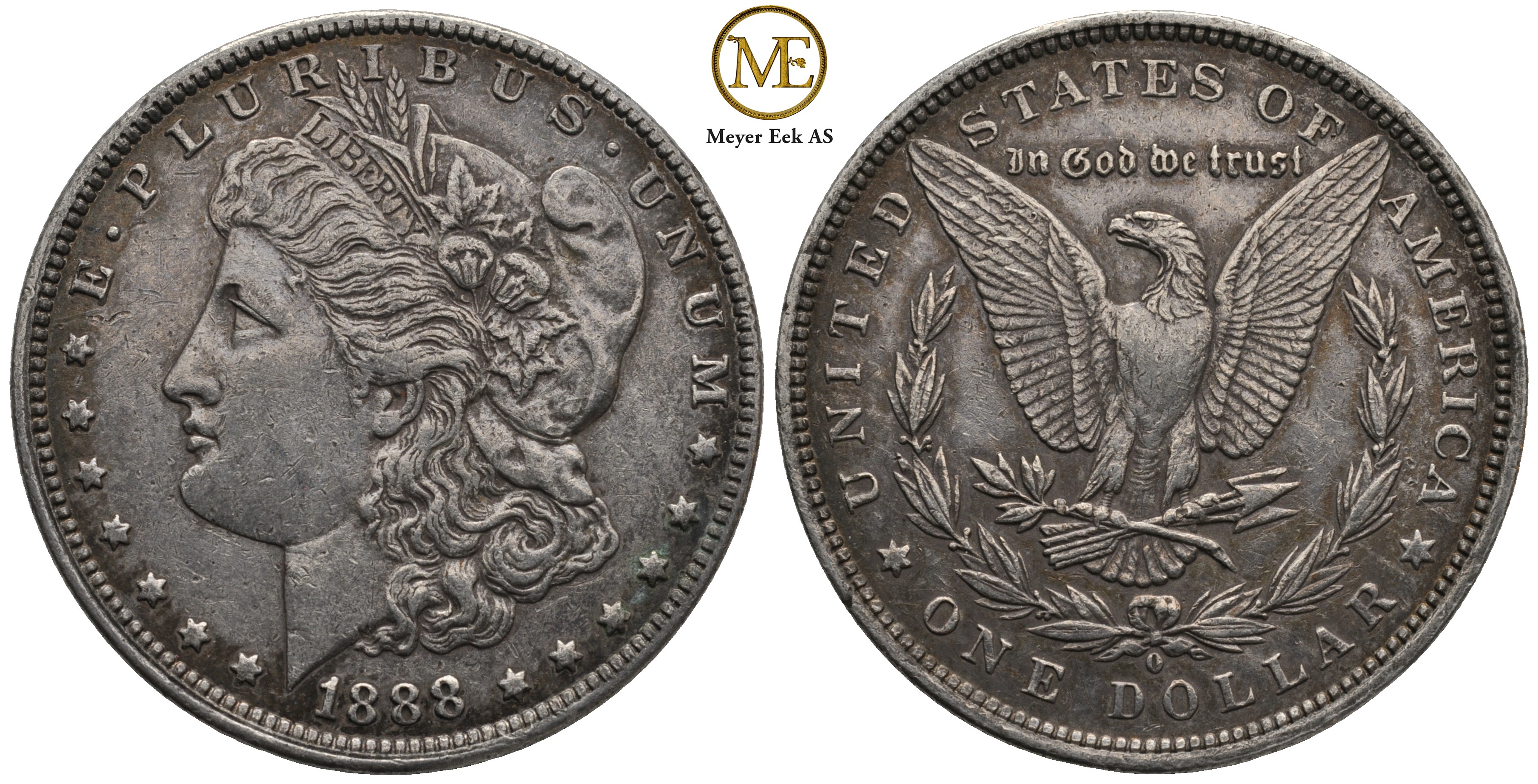 Morgan dollar 1888 O. Kv.1+