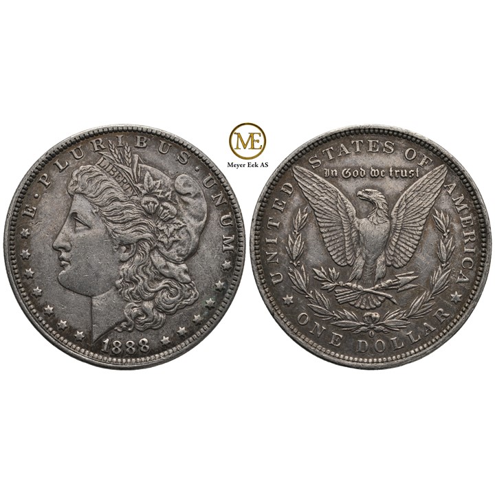 Morgan dollar 1888 O. Kv.1+