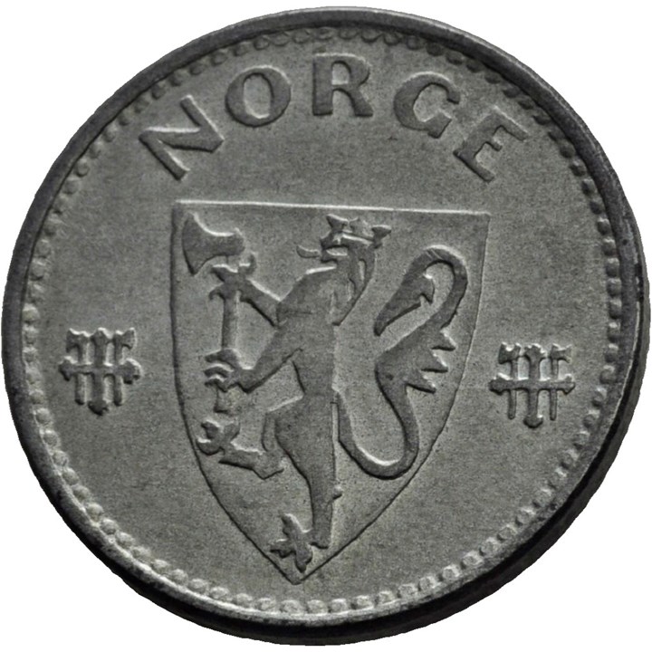 50 øre 1942 Z Haakon VII. Kv.0