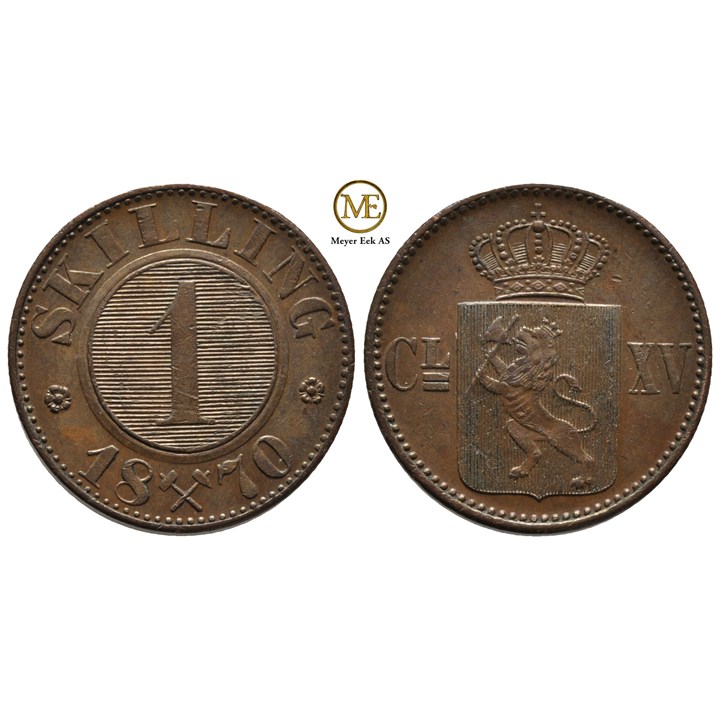 1 skilling 1870 Carl XV. Kv.01