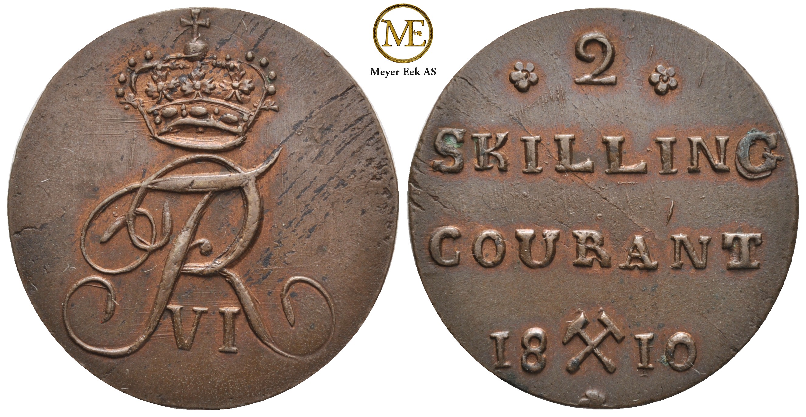 2 skilling 1810 Frederik VI. Kv.01