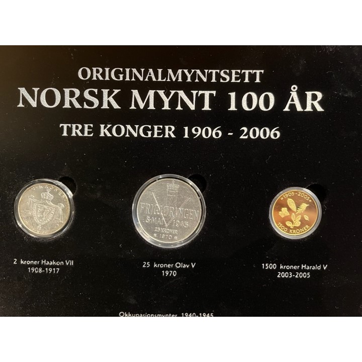 Norsk mynt 100 år med 1500 kroner i gull