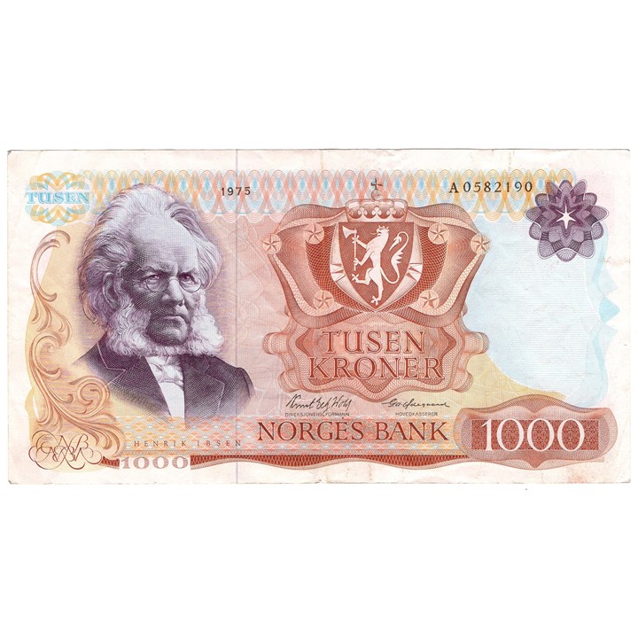 1000 kroner 1975 A.0582190. Kv.1
