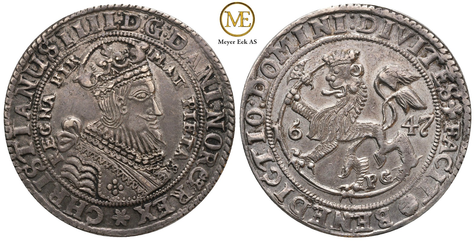 Speciedaler 1647 Christian IV. Kv.01