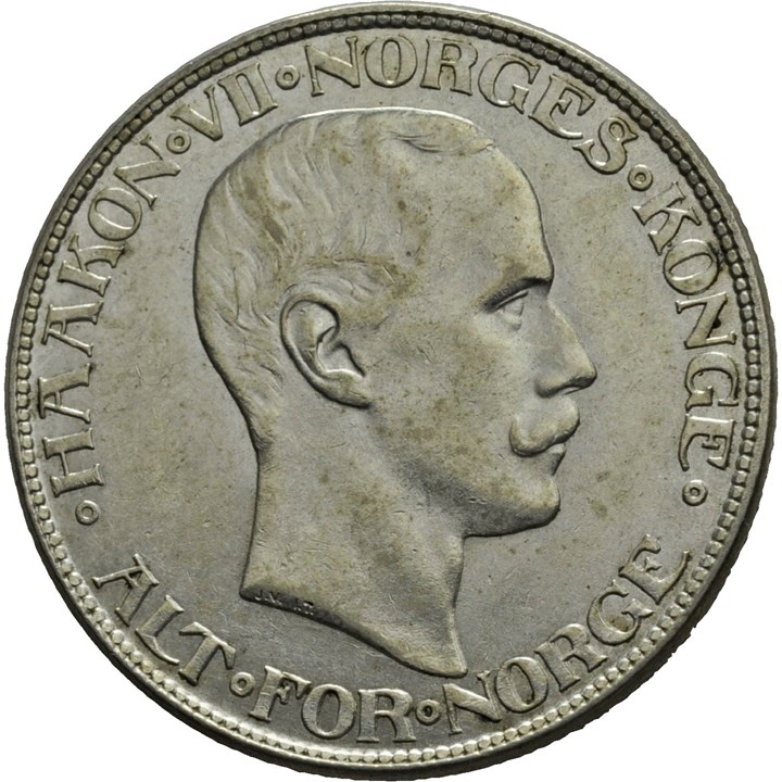 2 kroner 1917 Haakon VII. Kv.01