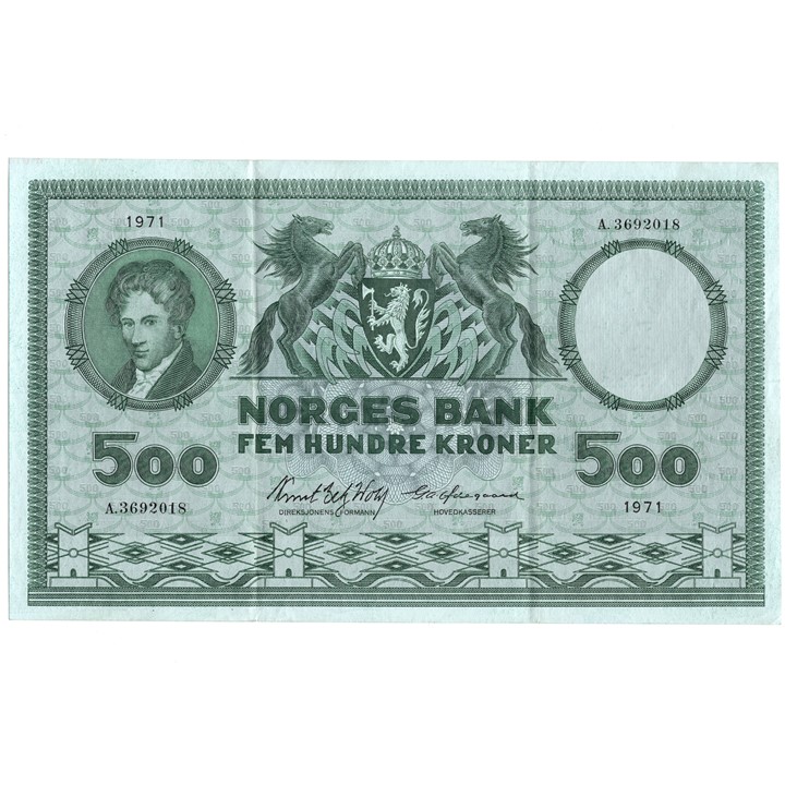 500 kroner 1971 A. 