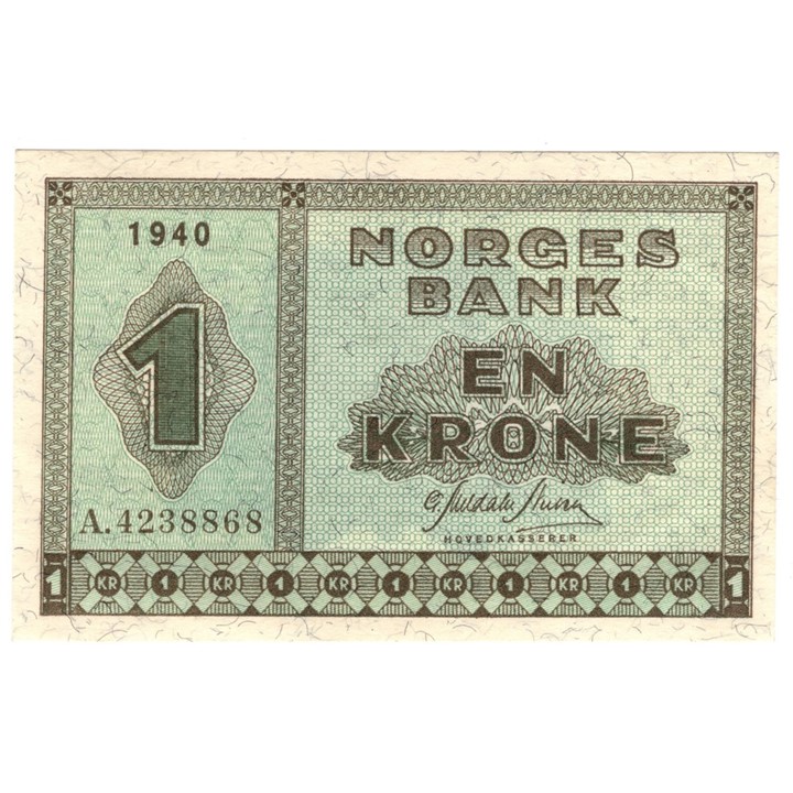 1 Krone 1940 A. Kv.0/01