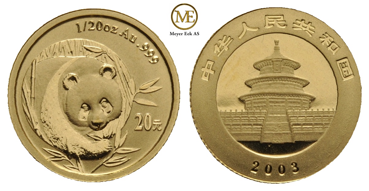 20 Yuan 2003 China. Proof