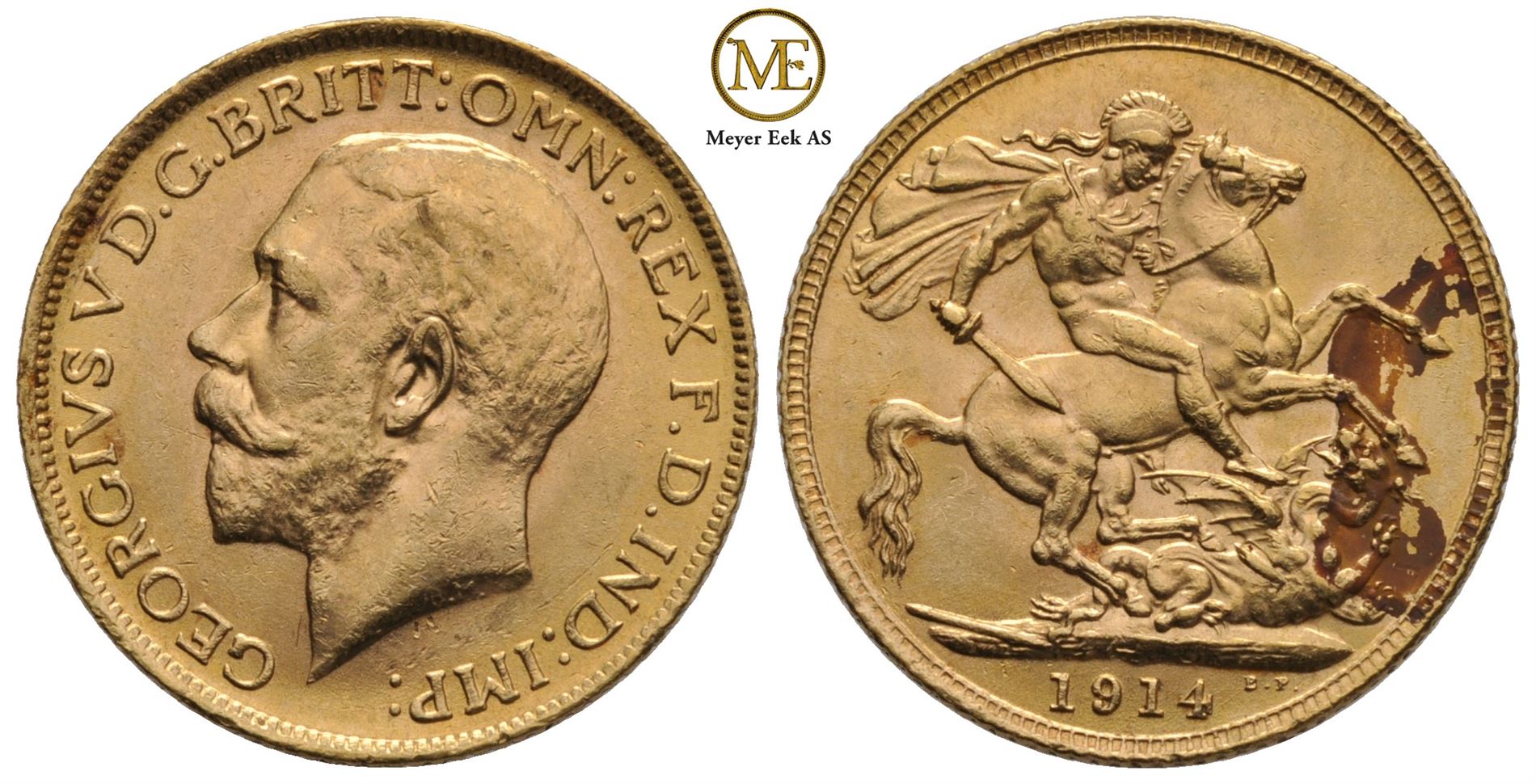 Sovereign 1914 Georg V. Kv.01