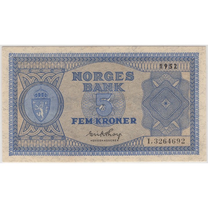 5 kroner 1952 I.3264692 Kv.0