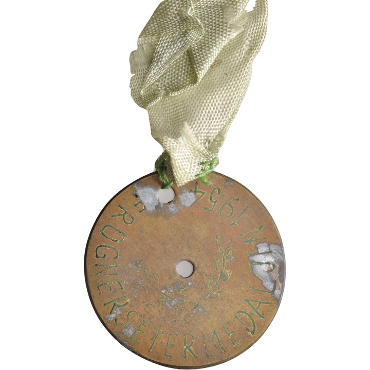 Frognersetermedaljen 1954. Kobber m/bånd